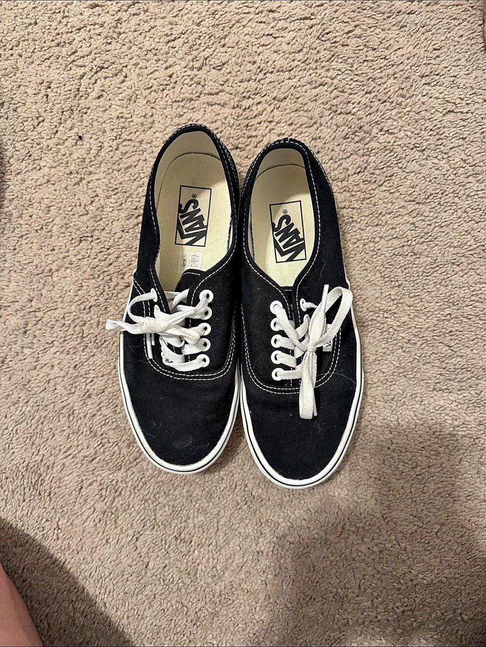 Vans Authentic Black/White Sneakers Black & White US 8.5